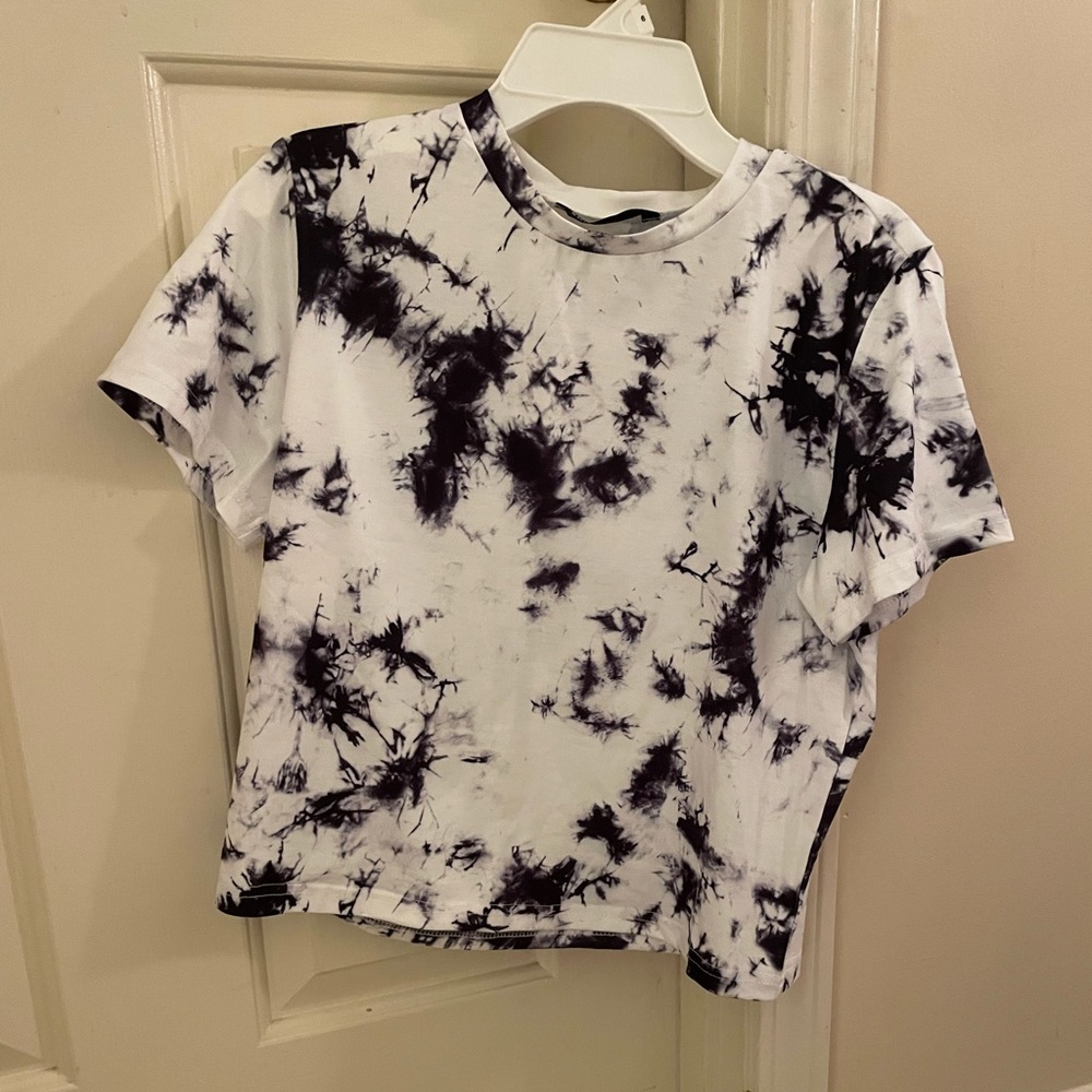 SHEIN fitted tie dye tee